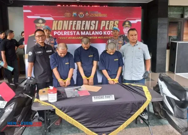 Dua Sindikat Curanmor Berhasil Dibekuk Polresta Malang Kota