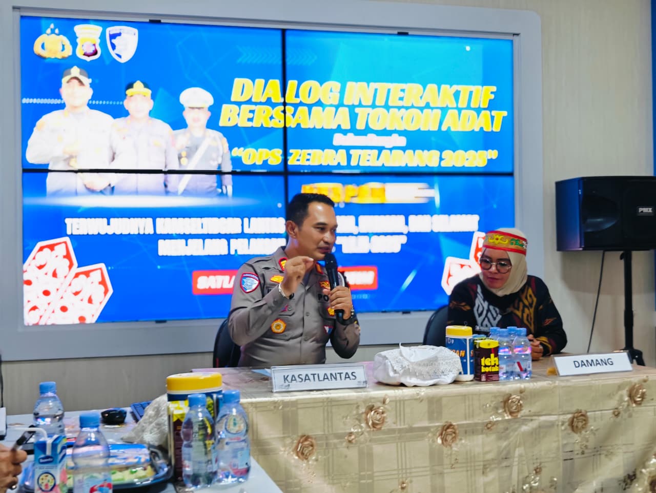 Perkuat Keamanan Jalan Raya, Satlantas Polres Kotim Libatkan Tokoh Adat