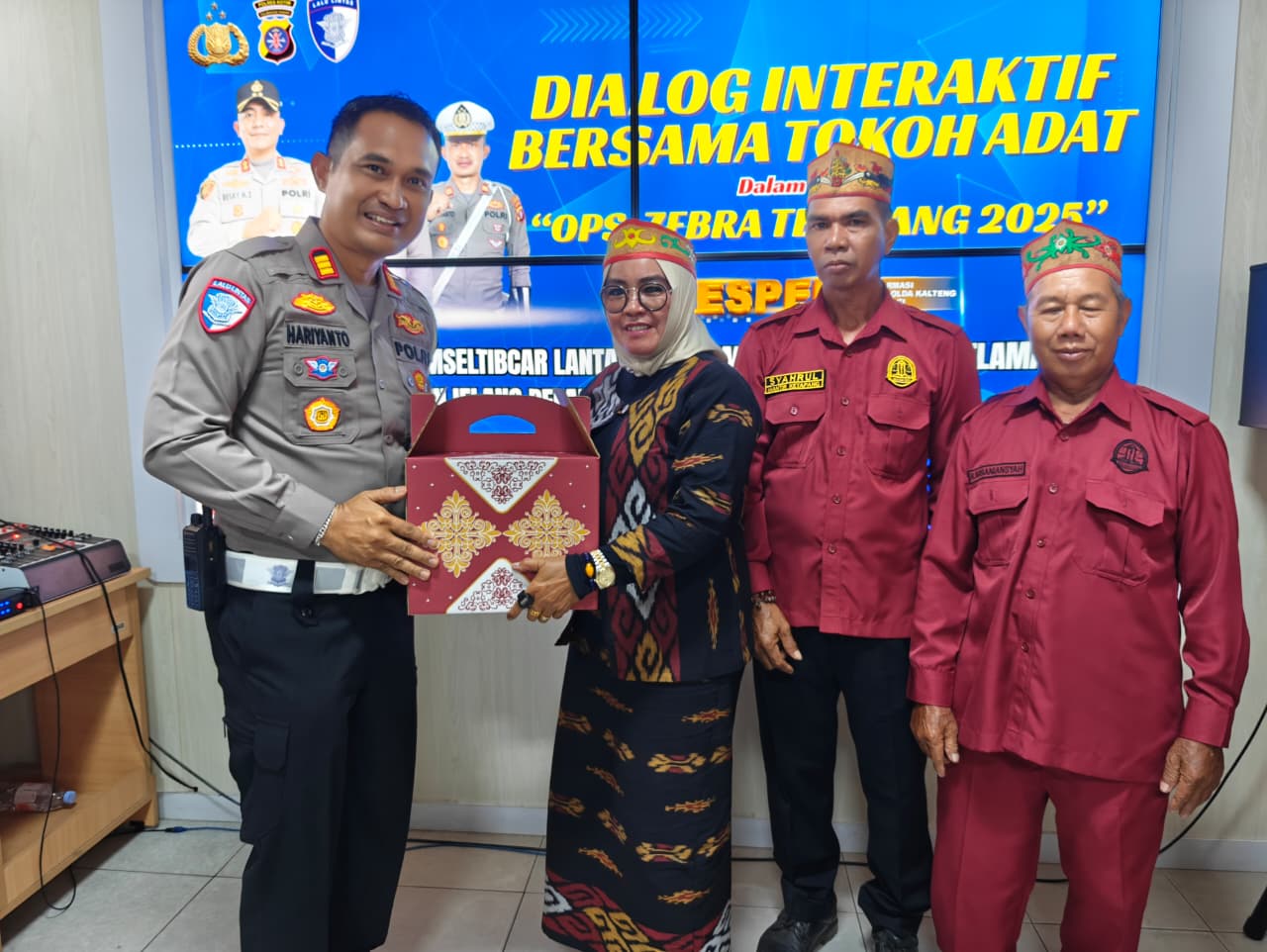 Satlantas Polres Kotim Gandeng Tokoh Adat untuk Jaga Kamseltibcarlantas