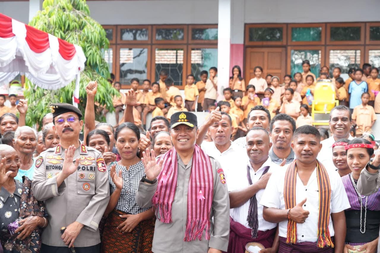 Wakapolri Hadiri Peresmian Early Warning System Gunung Lewotobi Laki-Laki di Flores Timur