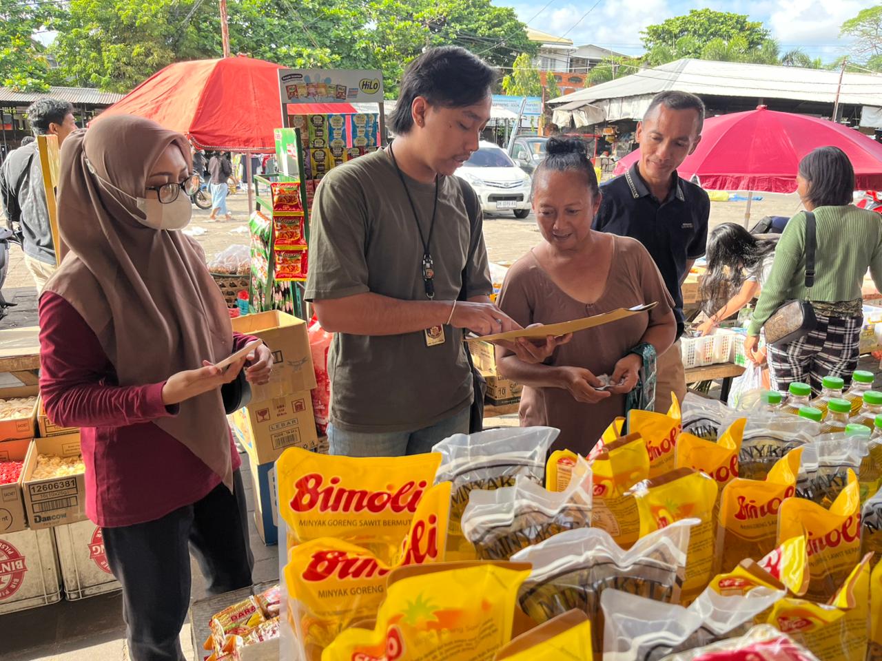 Satgas Pangan Pastikan Pasar Kereneng Aman dan Stok Beras Terkendali