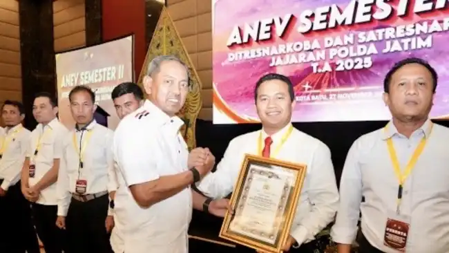 Kinerja Gemilang, Satresnarkoba Polresta Malang Kota Sabet Empat Penghargaan