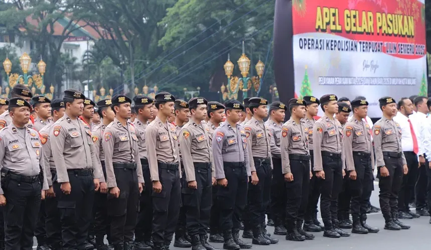 Natal dan Tahun Baru di Kota Malang Dijaga 400 Personel Gabungan
