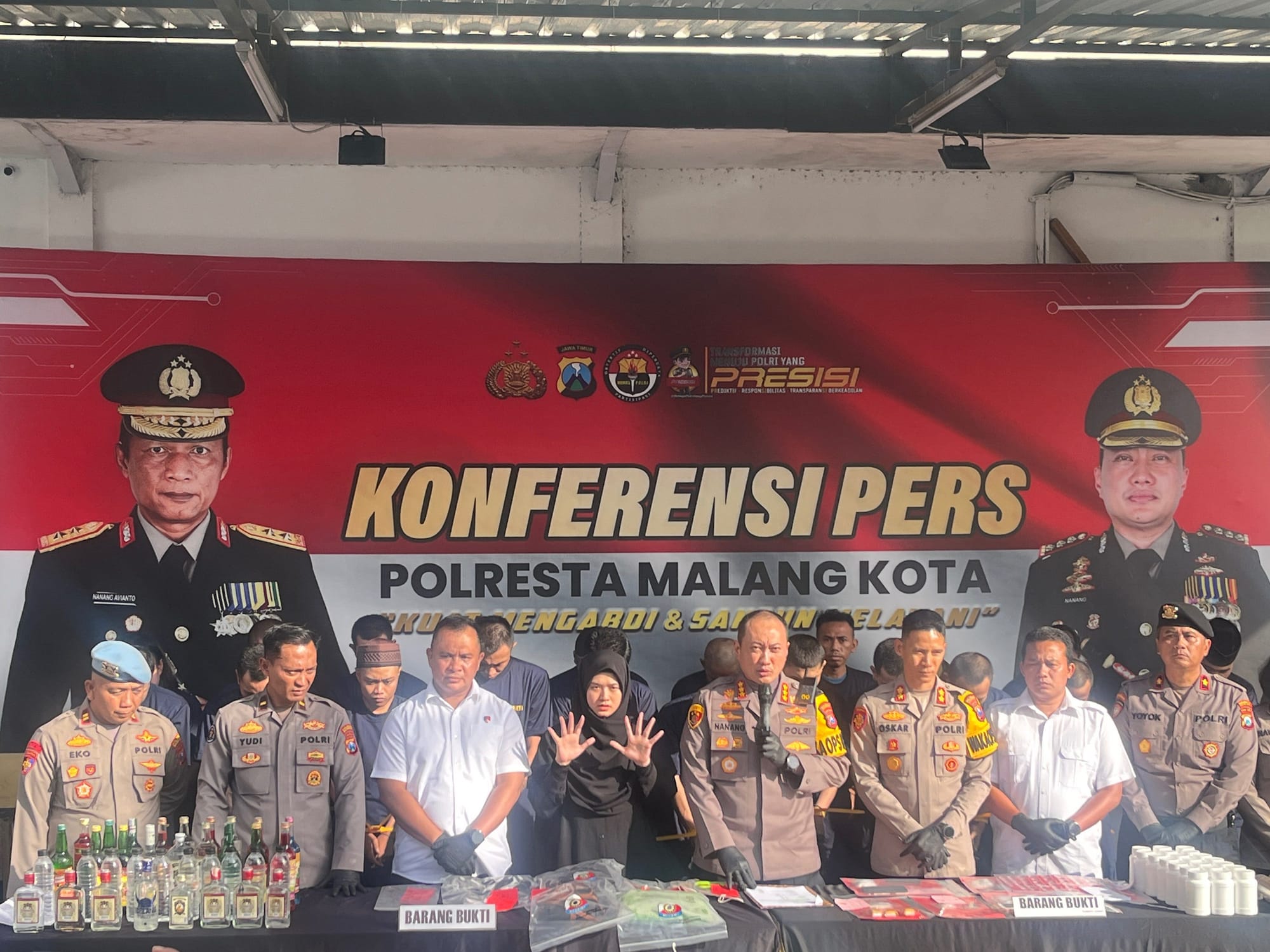 Catatan Akhir Tahun Polresta Malang Kota: Kecelakaan Turun, Penindakan Pelanggaran Justru Naik