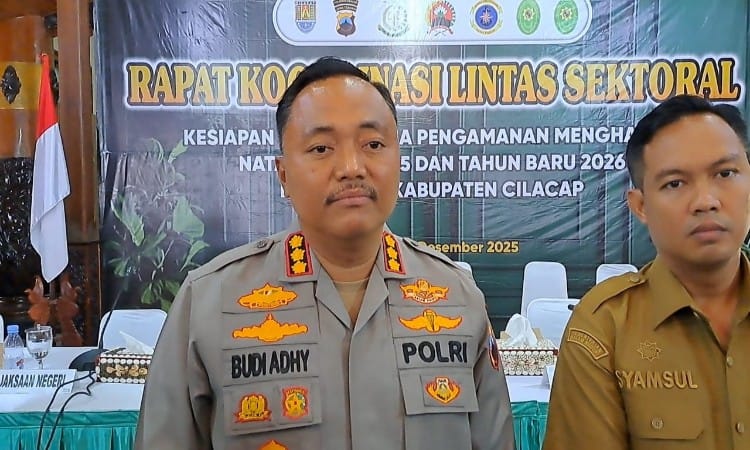 Amankan Nataru, Polresta Cilacap Dirikan 10 Pos dan Siagakan 345 Personel