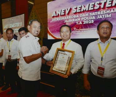 Satresnarkoba Polresta Makota Unggul di Ops Tumpas Semeru, Penghargaan Polda Jatim Diborong