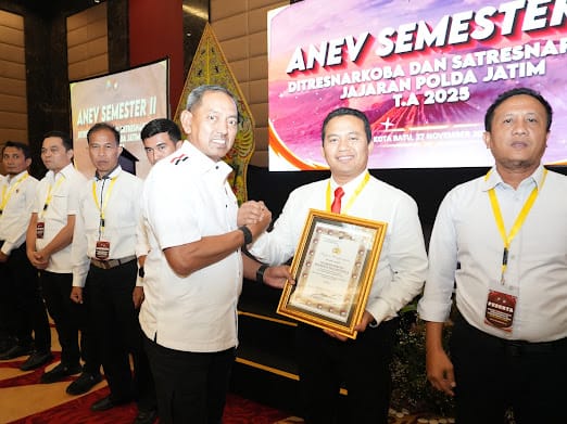 Satresnarkoba Polresta Malang Kota Ukir Prestasi, Borong Empat Penghargaan di Rakernis 2025