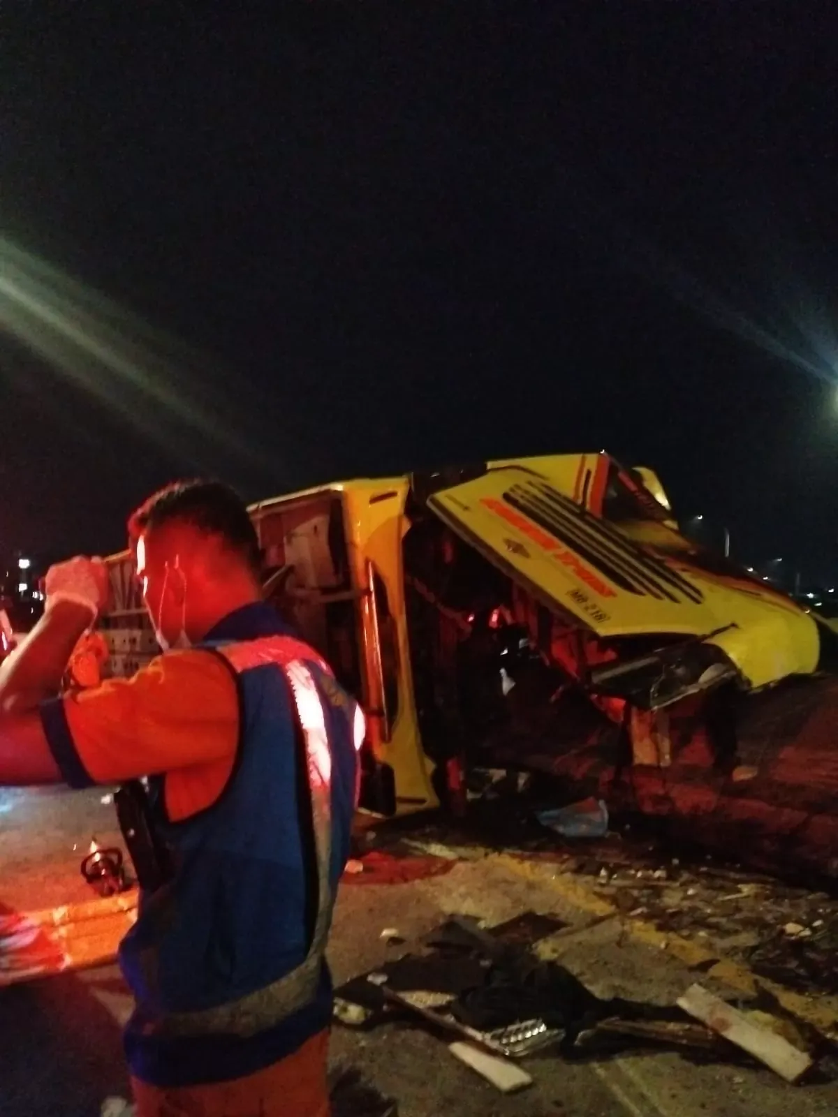 Kecelakaan Bus Cahaya Trans di Tol Krapyak Semarang Tewaskan 16 Penumpang