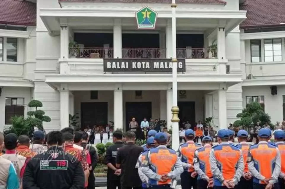 Polresta Malang Bersama Forkopimda Siagakan Pengamanan Natal 2025 dan Tahun Baru 2026
