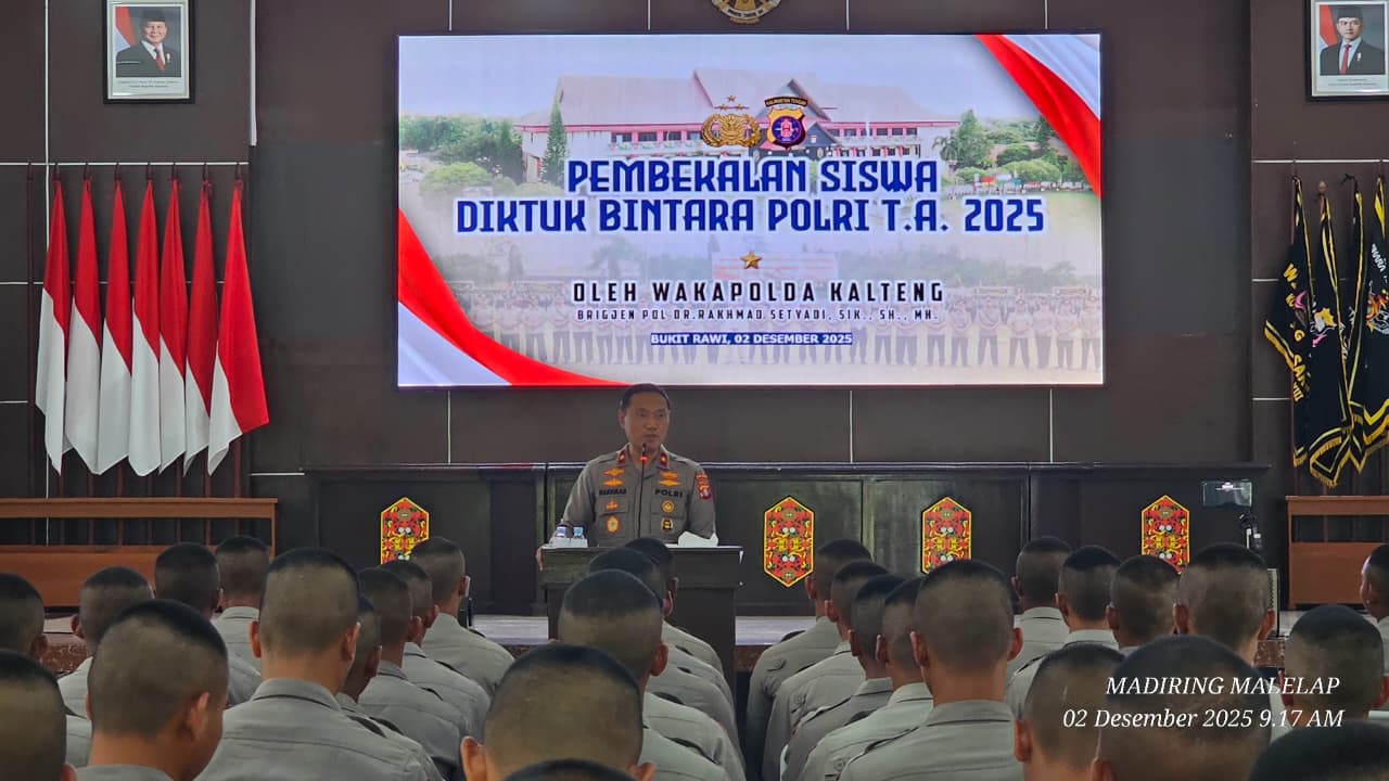Bekali 143 Siswa SPN, Wakapolda Kalteng: Jadilah Polisi yang Melayani dengan Tulus