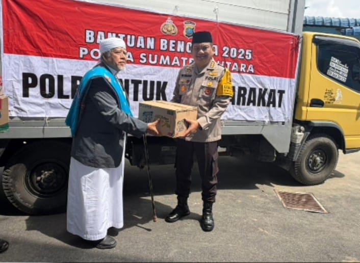 Dapur Santri Tak Bisa Beroperasi, Bantuan Polda Sumut Langsung Selamatkan Kebutuhan Harian