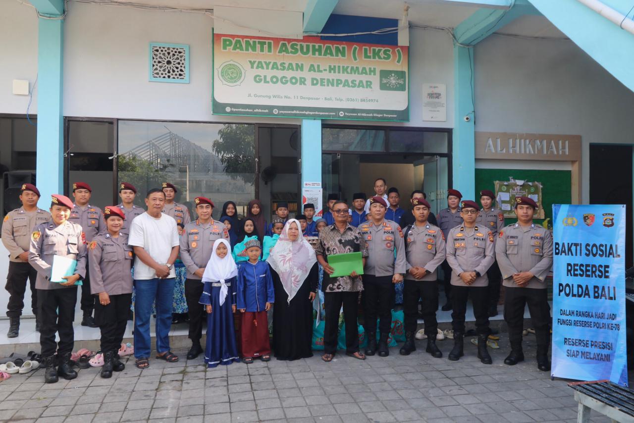 Ditresnarkoba Polda Bali Gelar Baksos Sambut Hari Jadi Reserse Polri ke-78