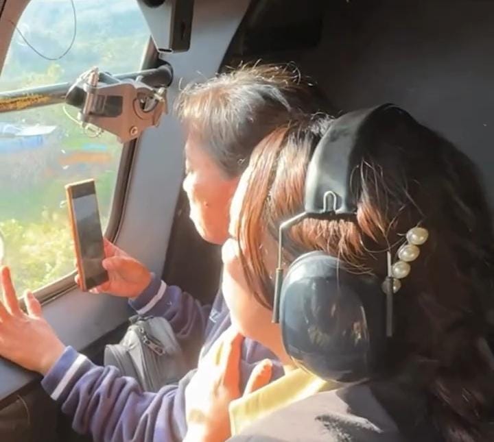 Ibu Bhayangkari Pandu Helikopter Bantuan ke Desa Terisolasi di Tapanuli Tengah