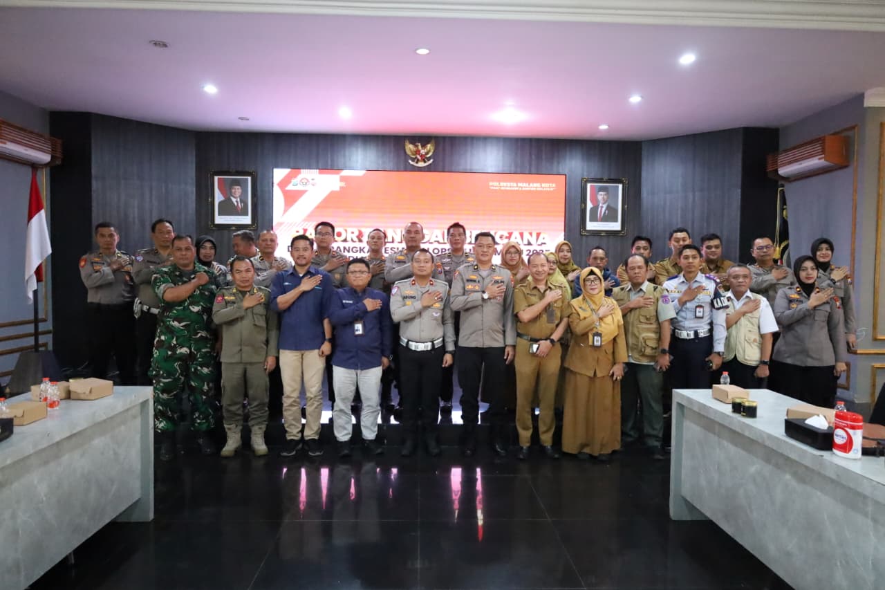 Lonjakan Aktivitas Nataru, Polresta Malang Kota Perkuat Mitigasi Banjir dan Pohon Tumbang