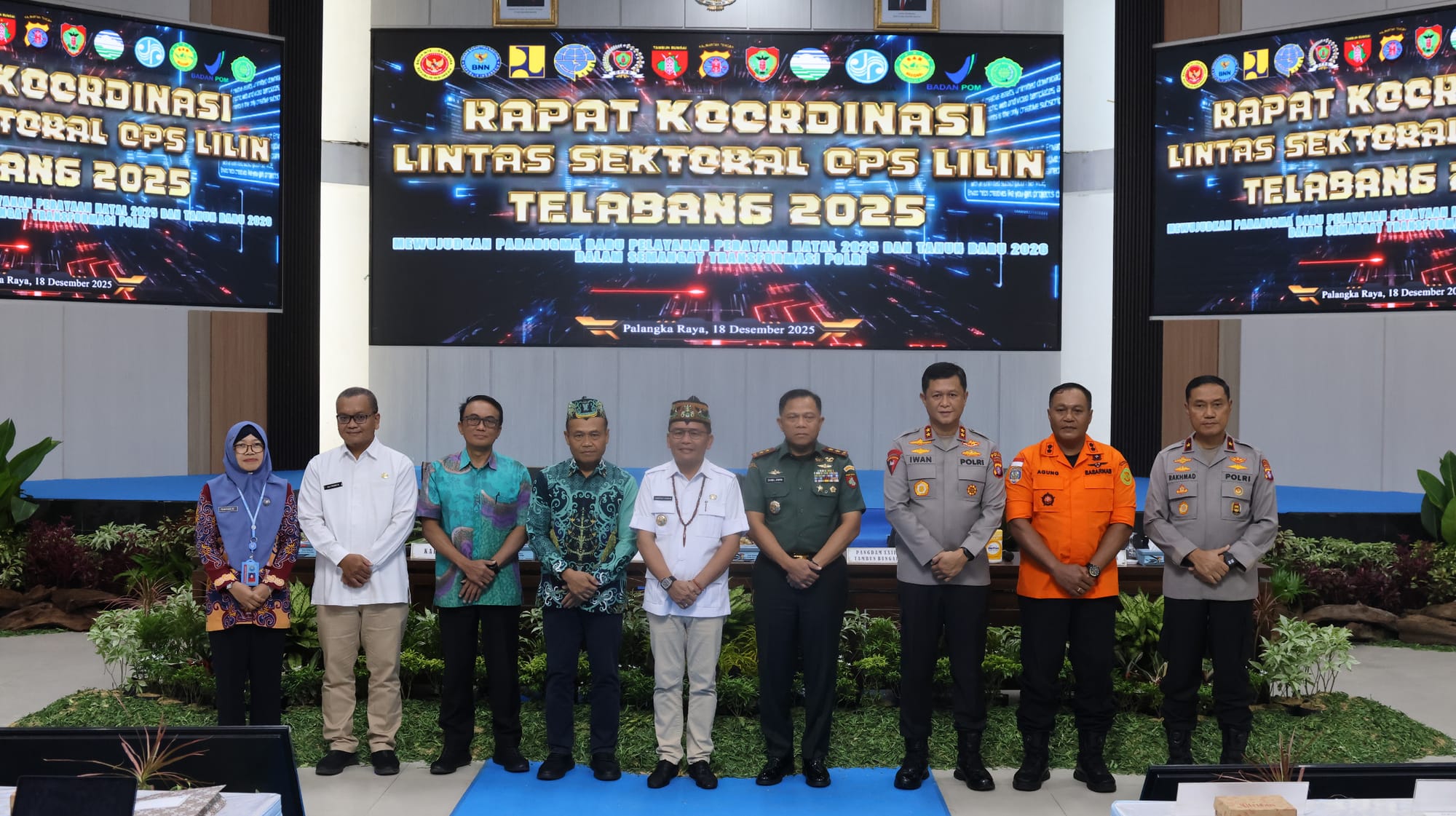 Gelar Rakor Lintas Sektoral, Polda Kalteng Perkuat Sinergi Pengamanan Nataru