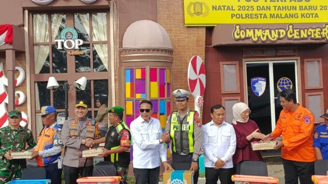 Jelang Natal dan Tahun Baru 2025, Wali Kota–Forkopimda Kota Malang Cek Pos Pelayanan