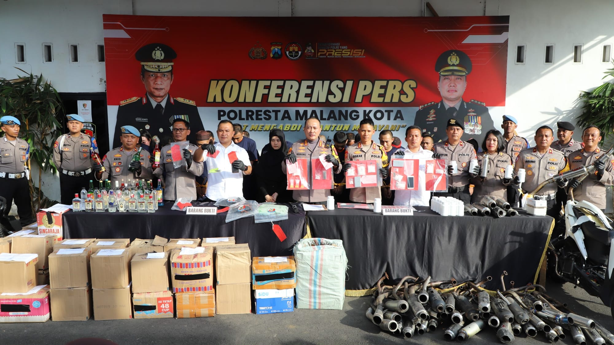 Kota Malang Lebih Aman, Polresta Catat Penurunan Kejahatan 2025
