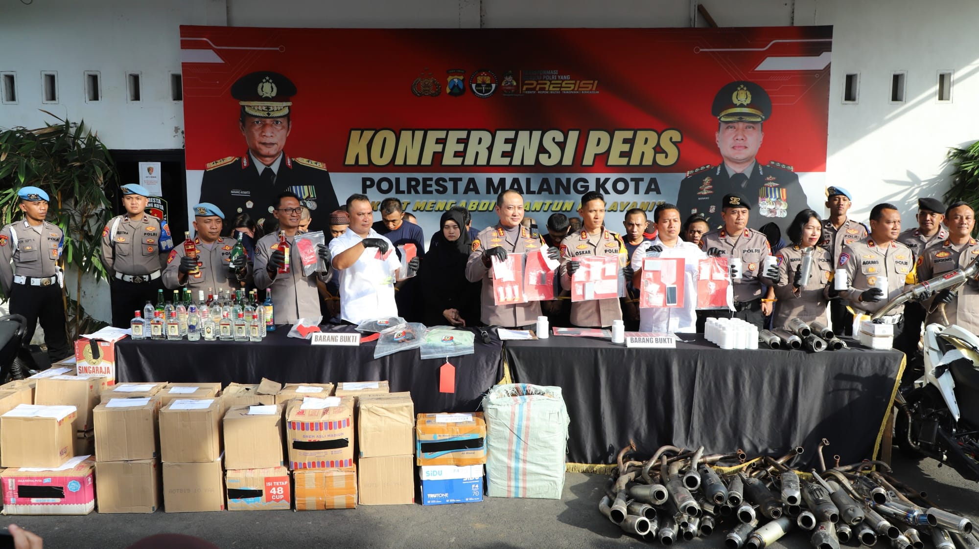 Polresta Malang Kota: Laporan Akhir Tahun 2025 Tunjukkan Penurunan Kejahatan