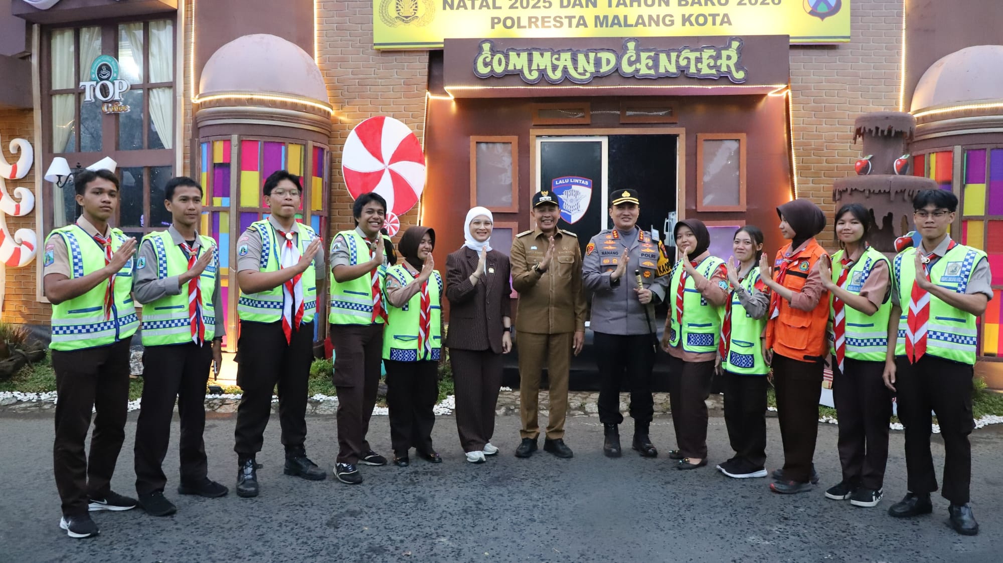 Polresta Malang Kota Tunjukkan Kesiapan Pengamanan Nataru Saat Kapolda Jatim Tinjau Pos