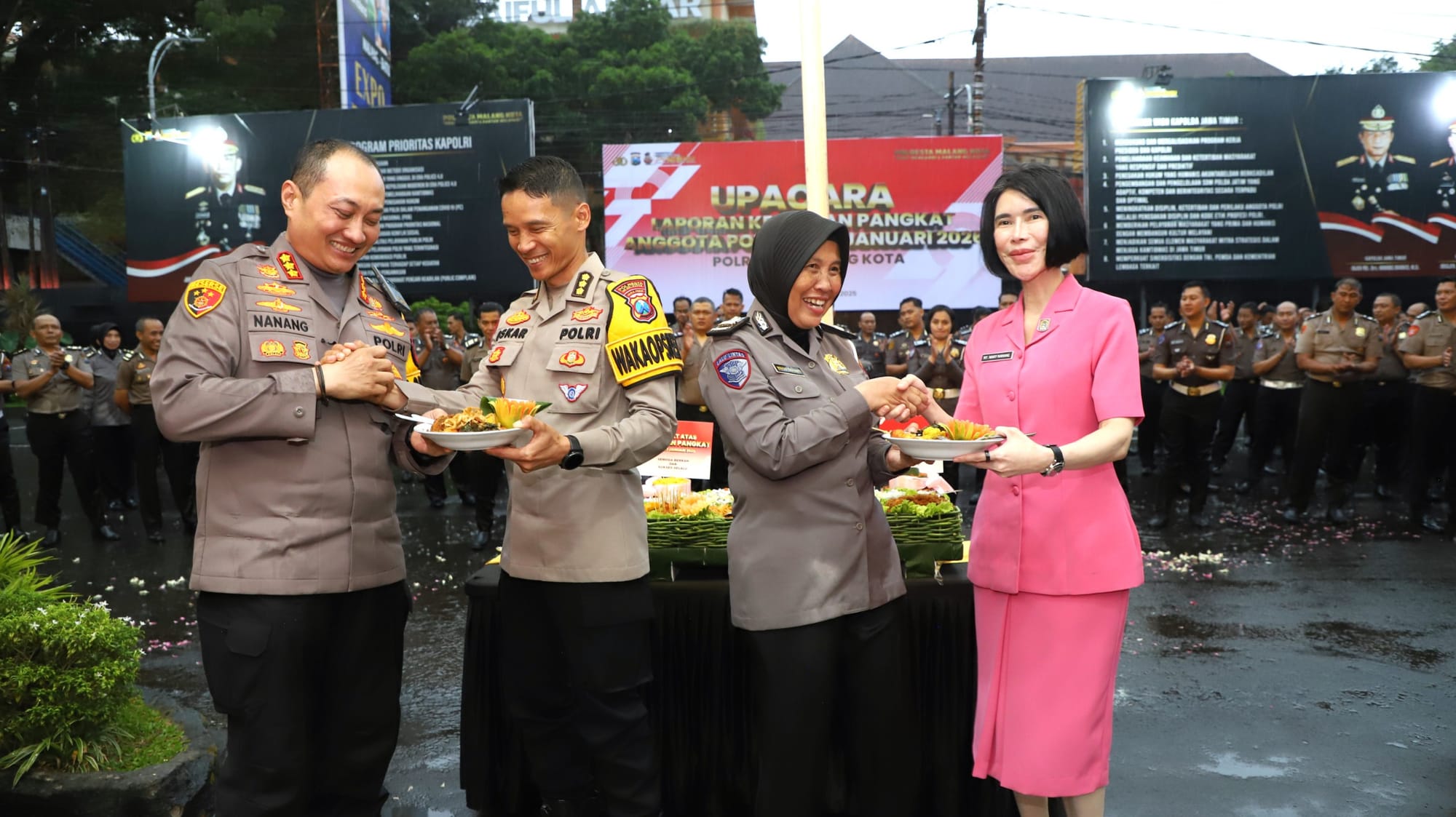 Kenaikan Pangkat Awal Tahun 2026, Polresta Malang Kota Beri Motivasi Anggota
