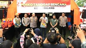 Polresta Malang Kota Buka Posko Tanggap Bencana Siaga 24 Jam Menyambut Nataru