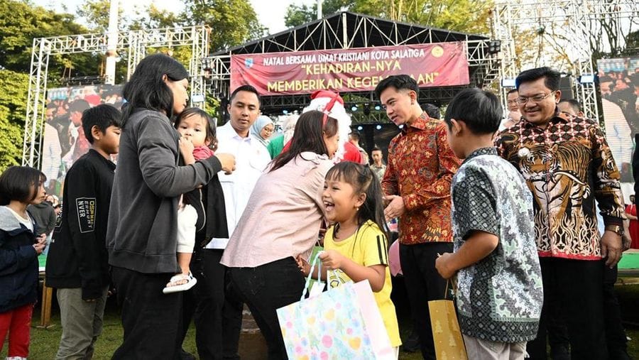 Gibran Ikut Perayaan Natal di Salatiga, Sebut Kota Paling Toleran