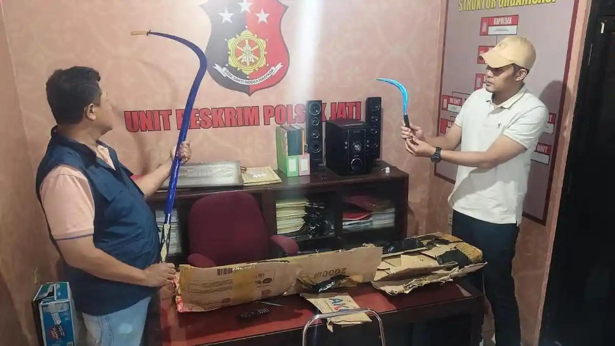 Nekat! Remaja di Jati Kudus Pesan Senjata Tajam 145 Sentimeter untuk Konten Medsos