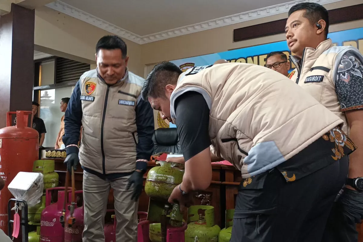 Polda Jateng Ungkap Pengoplos LPG Subsidi, Kerugian Negara Tembus Rp10 Miliar