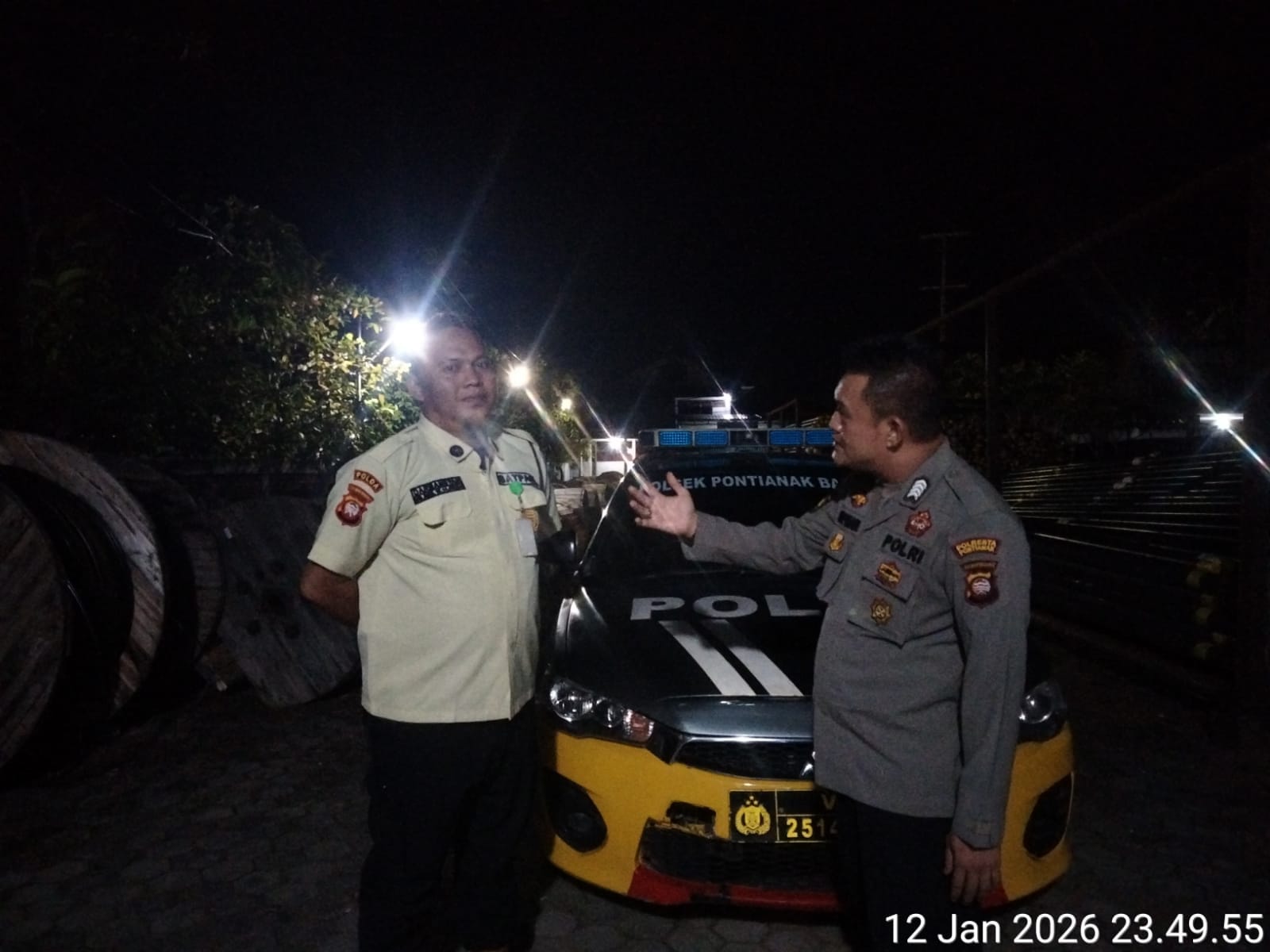 Jaga Kamtibmas, Patroli Enggang Resta Pontianak Gencar Sambang dan Dialog dengan Warga