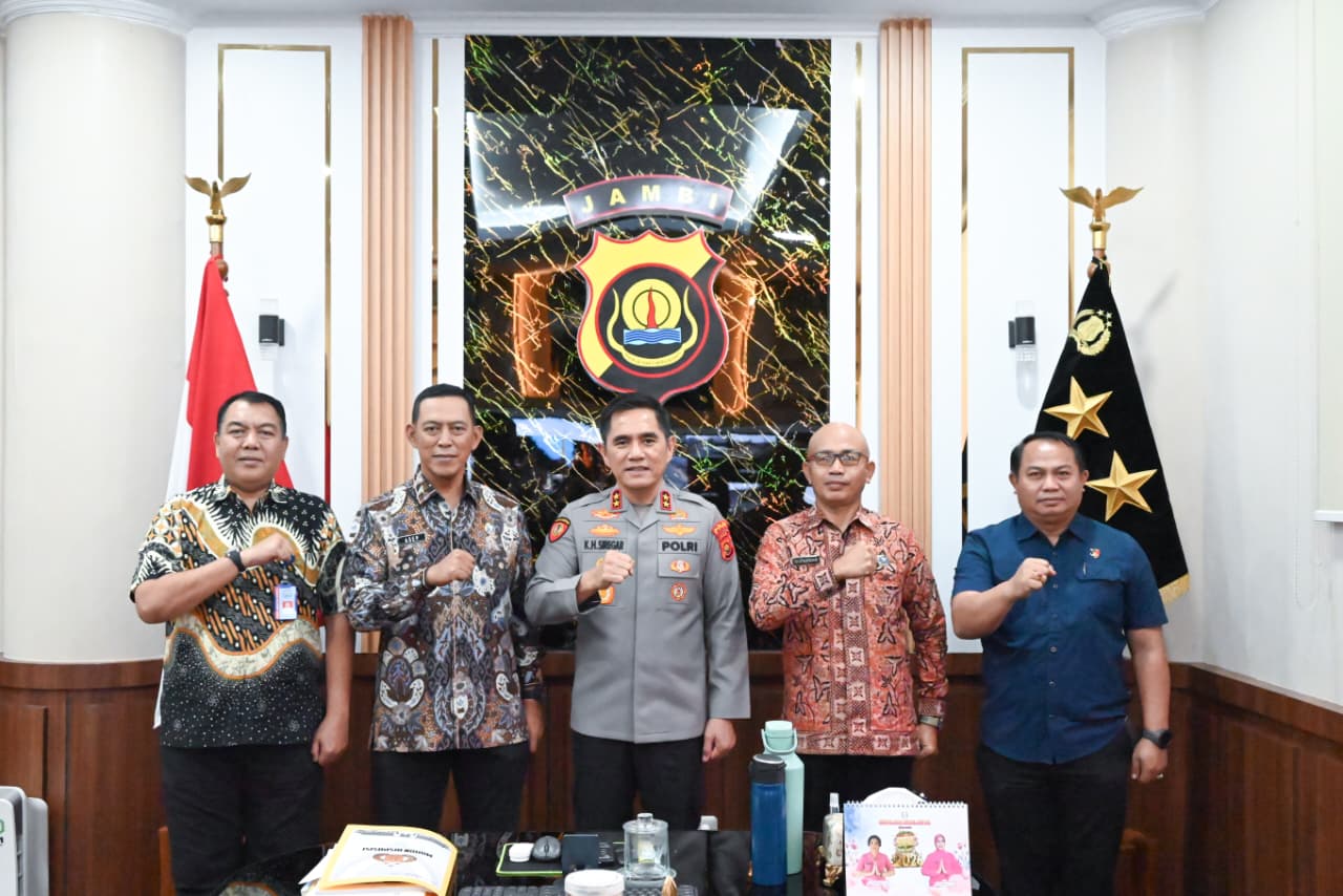 Sinergi Polri dan BNN Diperkuat, Kapolda Jambi Sambut Kepala BNN Provinsi Jambi