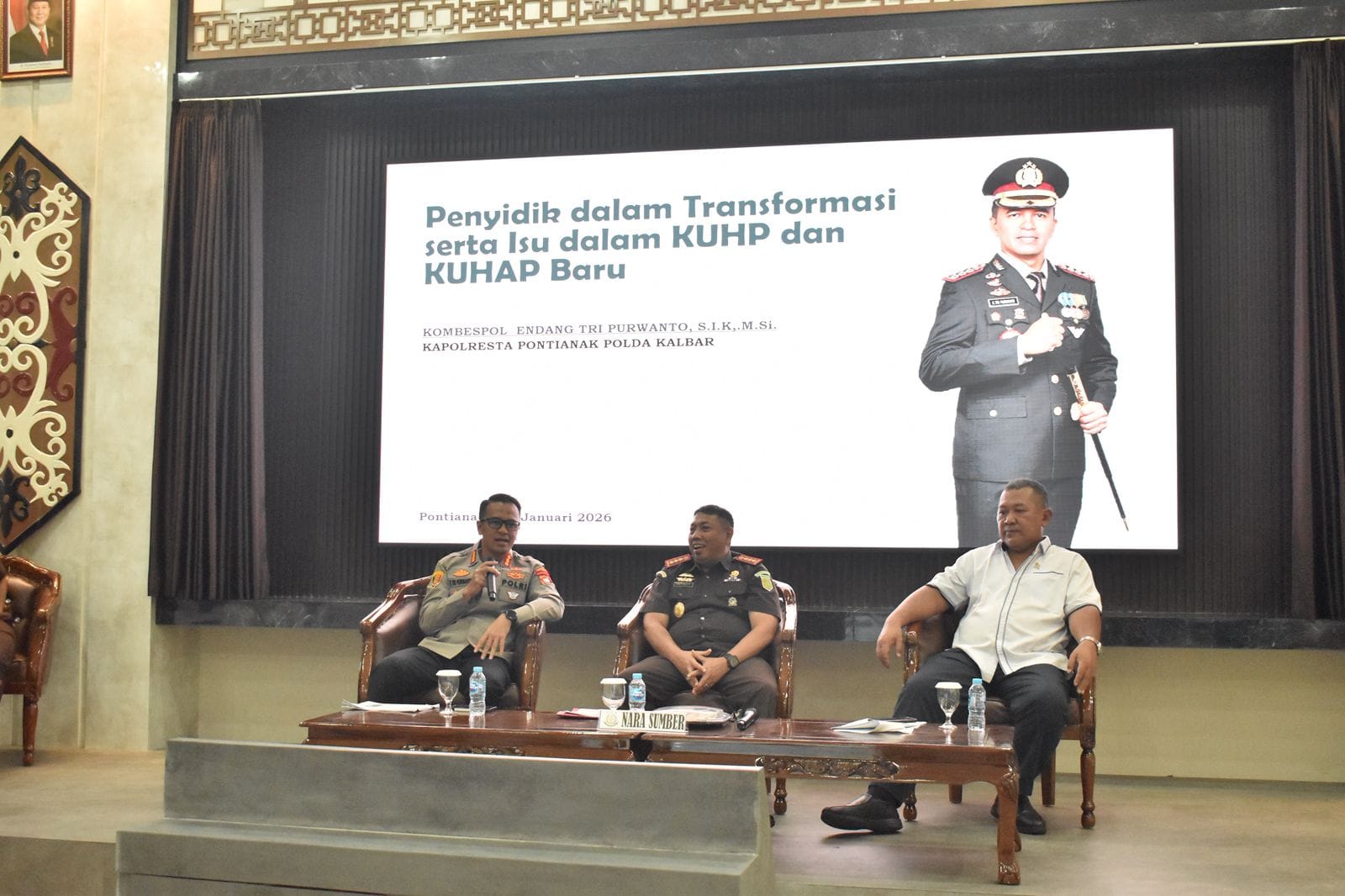 Kapolresta Pontianak Ikut FGD Lintas Aparat, Siapkan Penerapan Sistem Hukum Pidana Baru