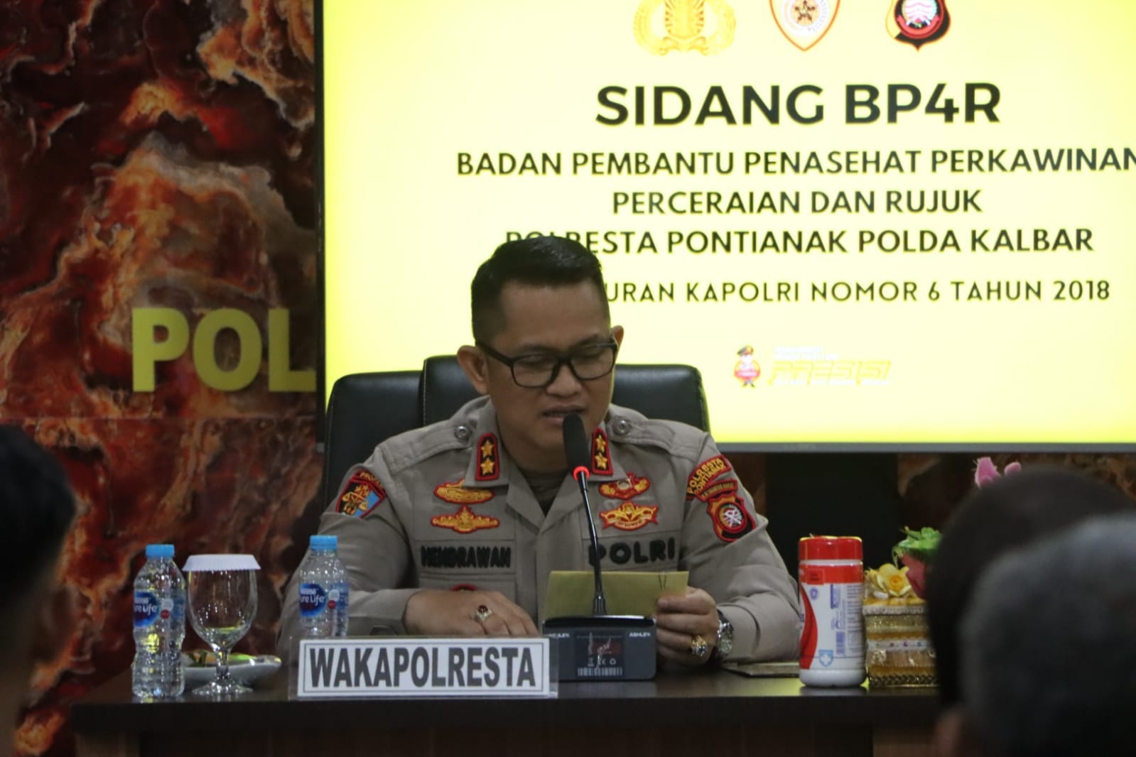 Bag SDM Polresta Pontianak Gelar Sidang BP4R, Bekali Personel Jelang Pernikahan
