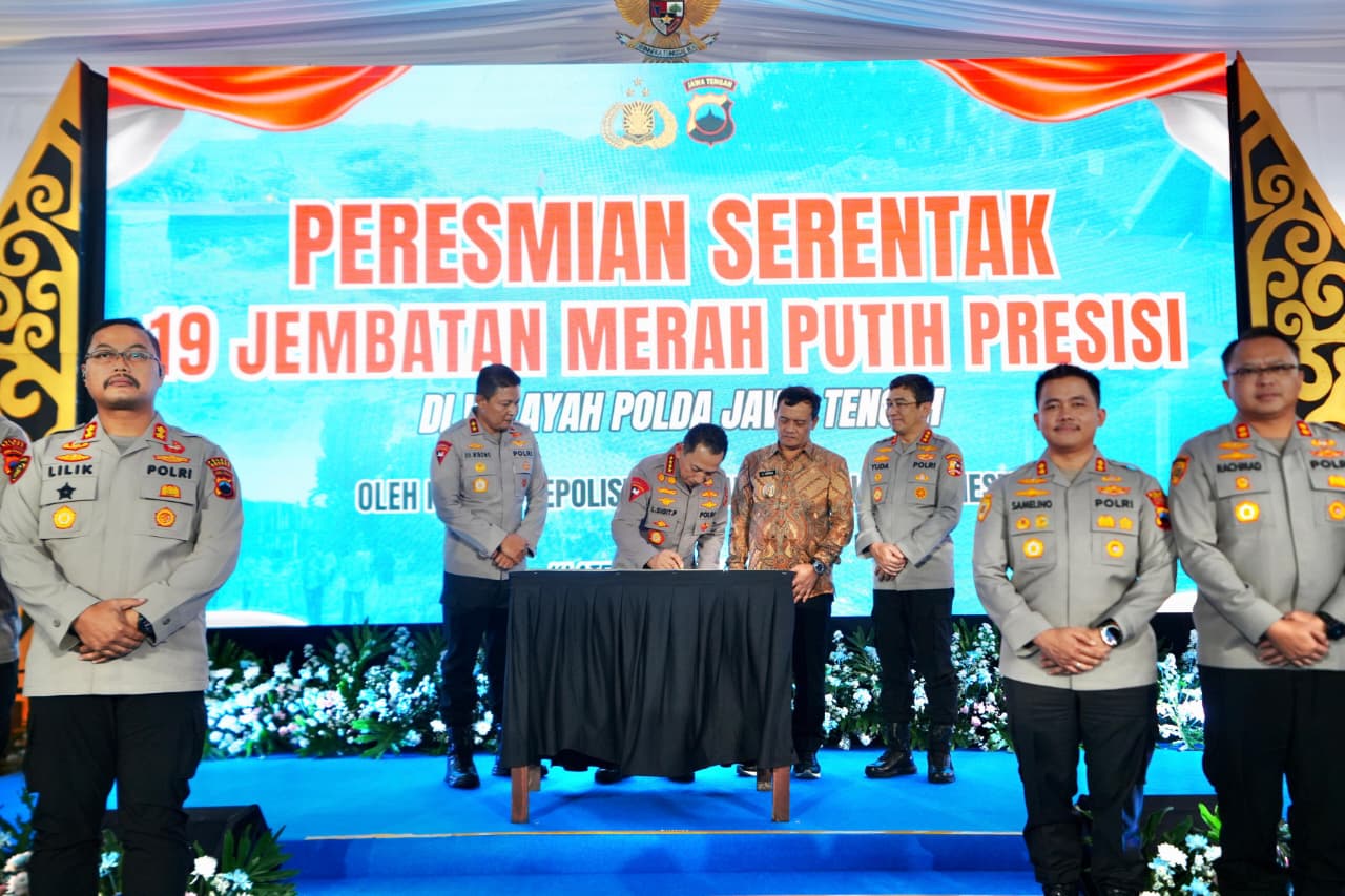 Kapolri Resmikan 19 Jembatan Merah Putih Presisi, Wujud Tindak Lanjut Arahan Presiden Prabowo
