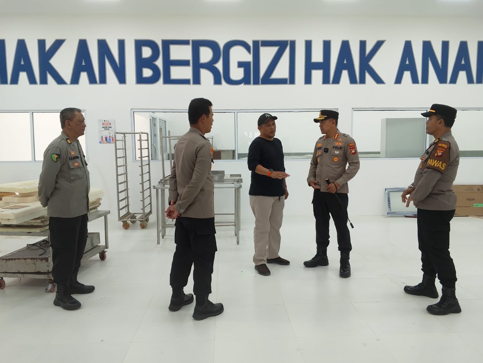 Kapolresta Pontianak Pantau Progres SPPG 2, Libatkan Pengawasan Logistik dan Dokkes