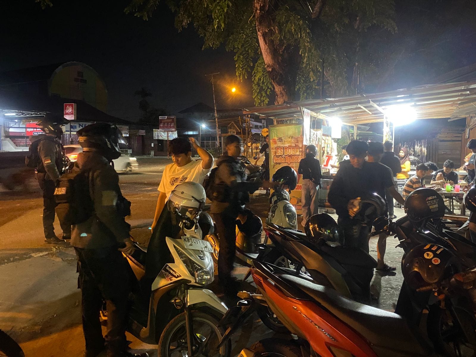 Malam Minggu, Polisi Sisir Titik Rawan di Pontianak Cegah Tawuran dan Balap Liar