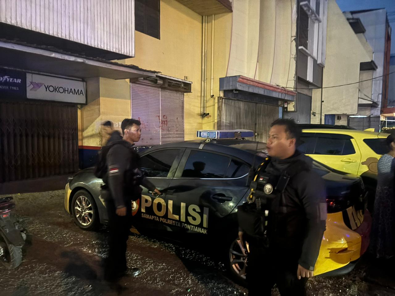 Cegah Gangguan Kamtibmas, Polresta Pontianak Amankan Dua Pria di Pontianak Selatan