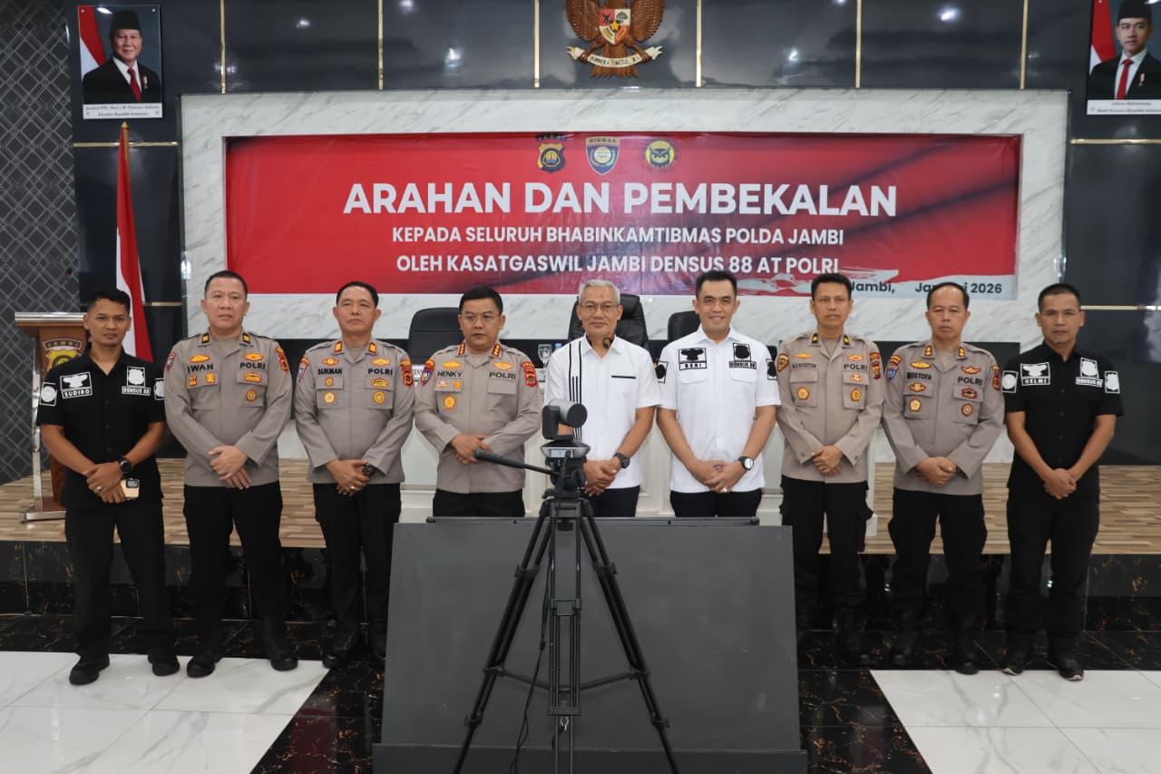 Densus 88 AT Polri Bekali Bhabinkamtibmas Polda Jambi, Perkuat Deteksi Dini dan Pencegahan Radikalisme di Masyarakat