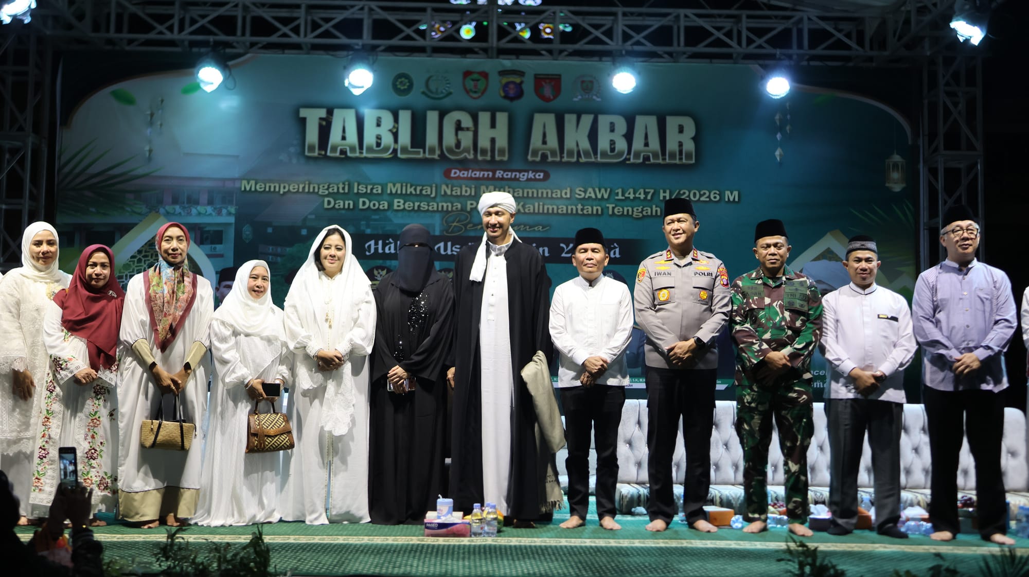 Tabligh Akbar Isra Miraj di Polda Kalteng Gaungkan Semangat Huma Betang dan Kepedulian Sosial