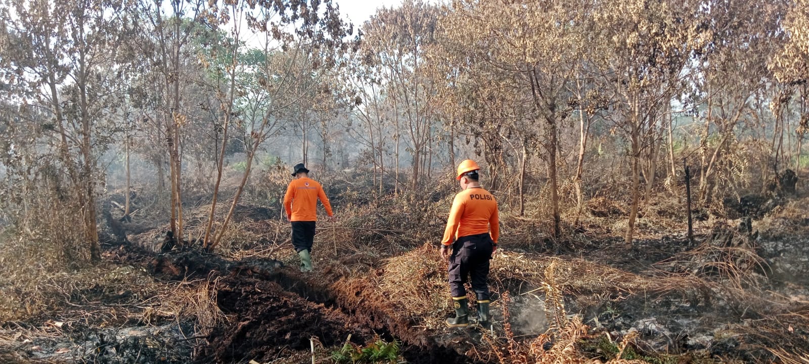 Patroli Ditingkatkan, Polsek Pontianak Selatan Waspadai Api Susulan Karhutla