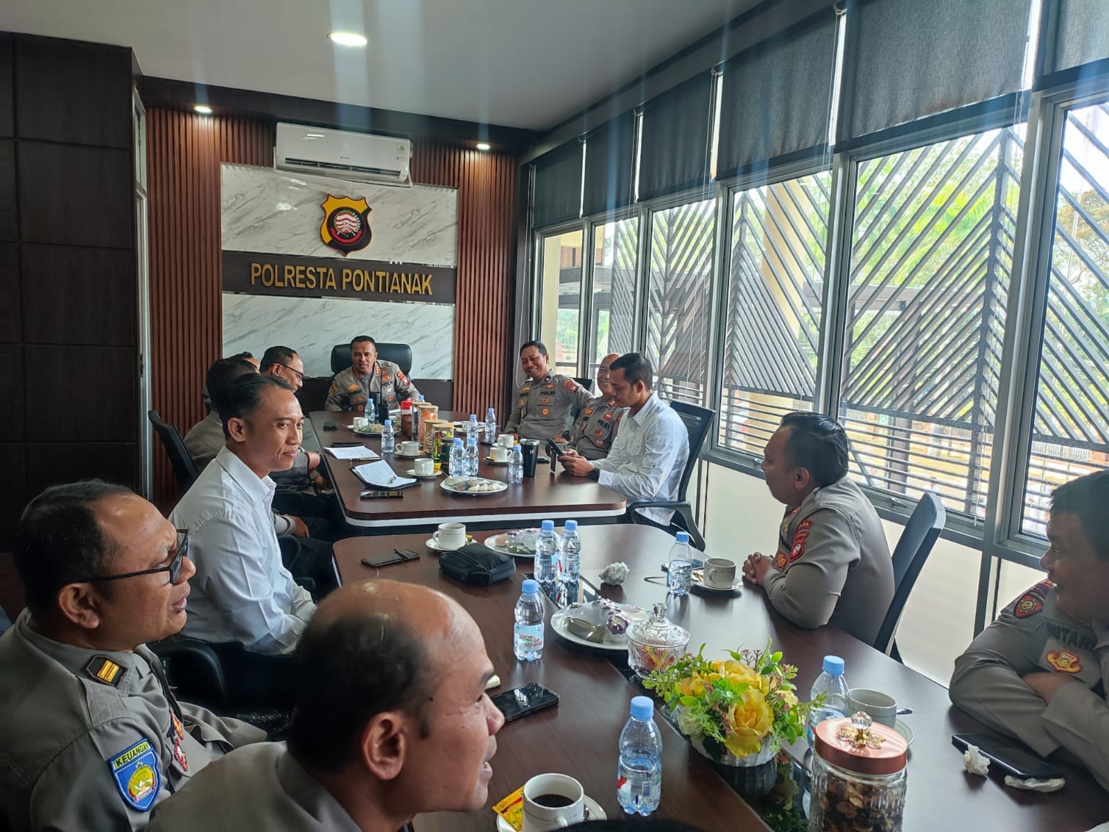 Anev Mingguan Gangguan Kamtibmas Dipimpin Kapolresta Pontianak