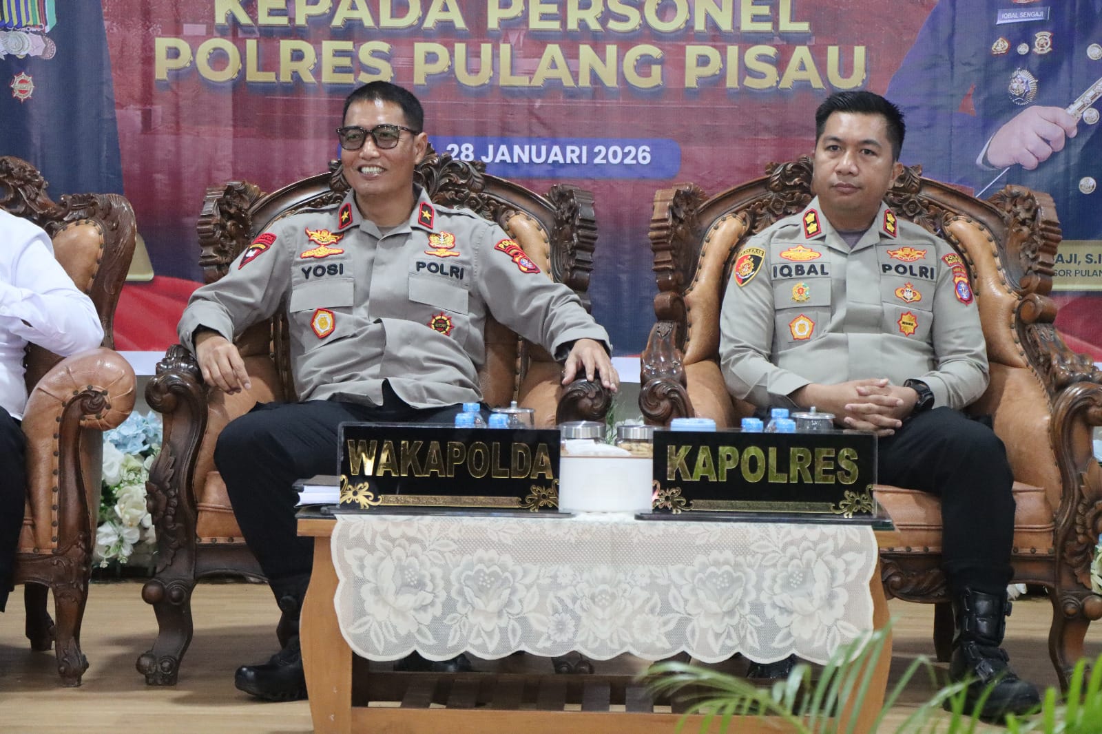 Kunjungan Kerja Perdana Wakapolda Kalteng di Polres Pulpis, Profesionalisme Jadi Penekanan