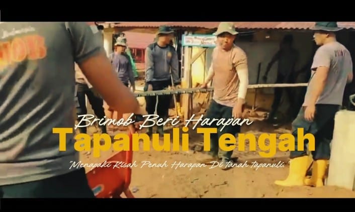 Brimob Hadirkan Harapan di Tapanuli Tengah, Ulurkan Bantuan Kemanusiaan Tanpa Pamrih