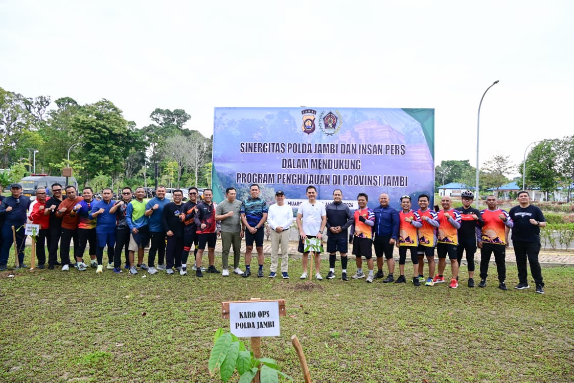 Kapolda Jambi Pimpin Farewell Ride Bersama Insan Pers, Bentuk Penghormatan untuk Waka Polda