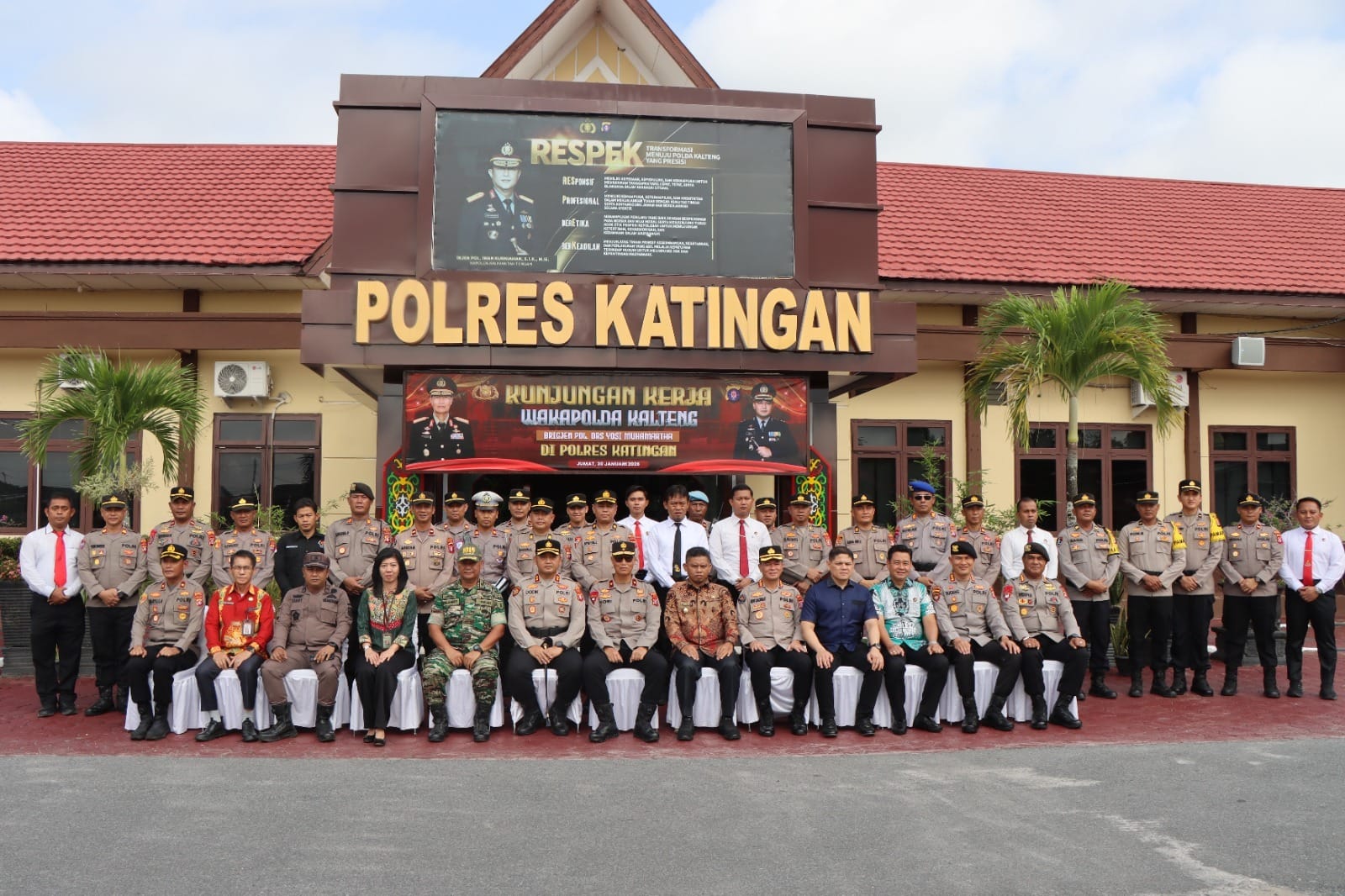 Kunker ke Polres Katingan, Wakapolda Kalteng Dorong Layanan Presisi: Samapta, 110, dan SPKT Jadi Prioritas