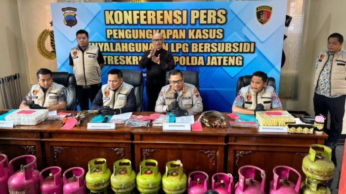 Jaringan Gas Oplosan di Jawa Tengah Terbongkar, Ribuan Tabung LPG Disita