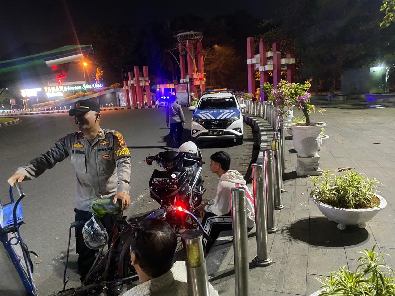 Cegah Kriminalitas, Polresta Pontianak Tingkatkan Patroli Malam Hari