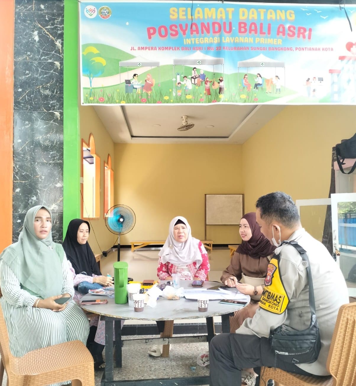 Posyandu Bali Asri Disambangi Bhabinkamtibmas, Warga Diberi Himbauan Kamtibmas