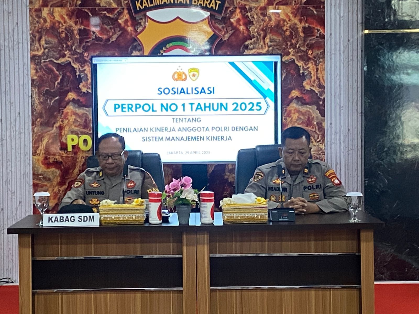 Peningkatan Kompetensi Jadi Fokus Pelatihan Bag SDM Polresta Pontianak