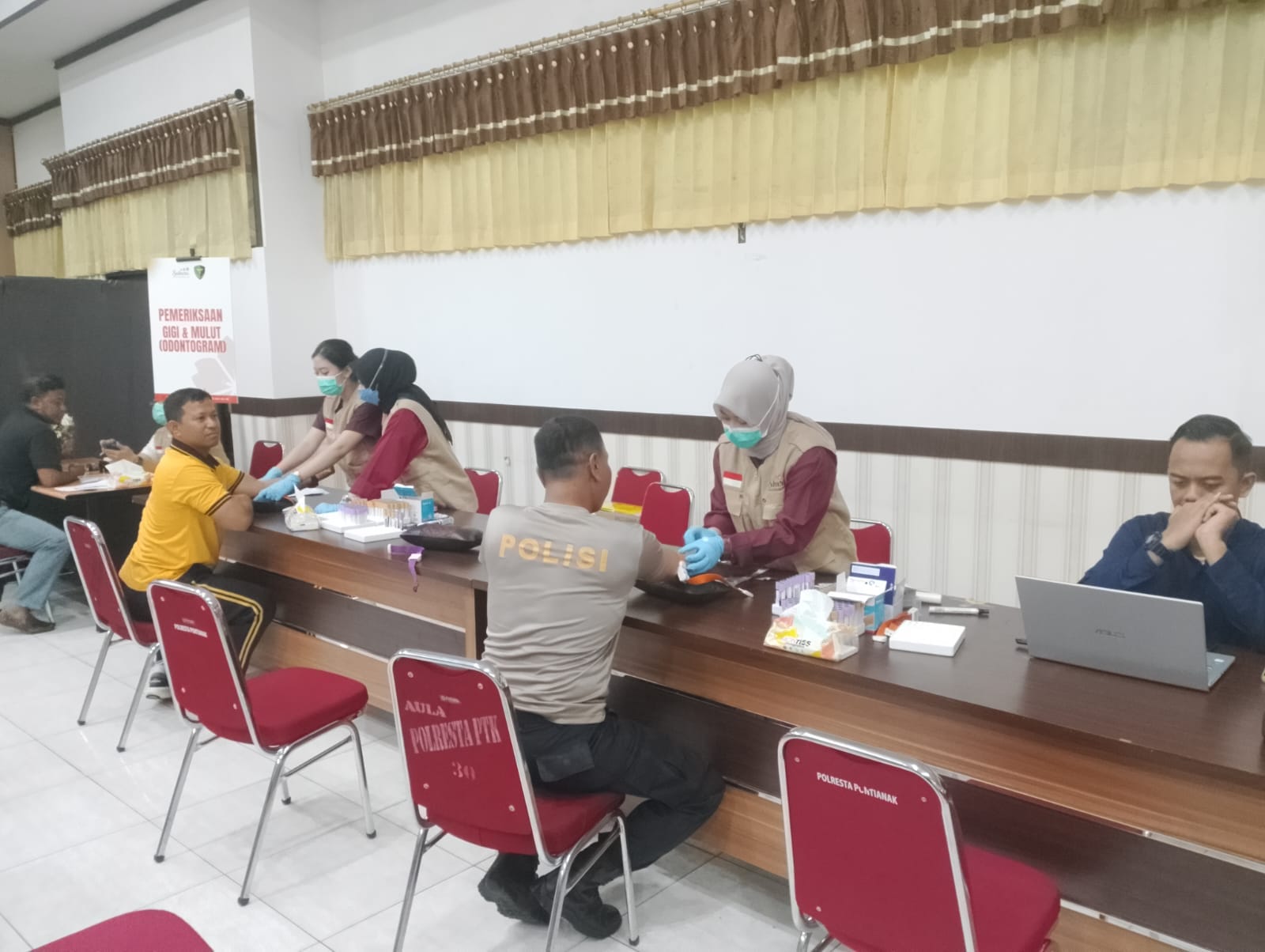 Sie Dokkes Polresta Pontianak Laksanakan Pemeriksaan Kesehatan Berkala Semester I 2026