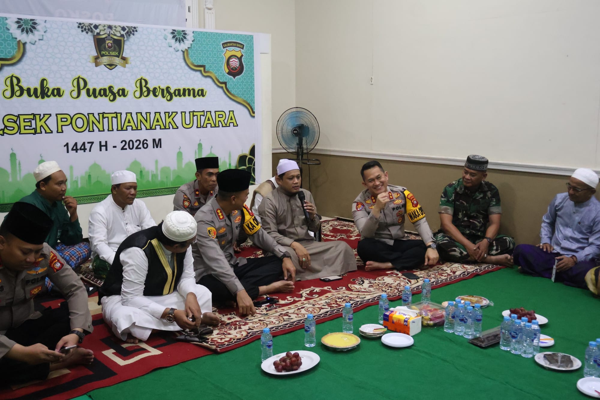 Momen Ramadan, Kapolresta Pontianak Santuni Anak Yatim di Polsek Pontianak Utara